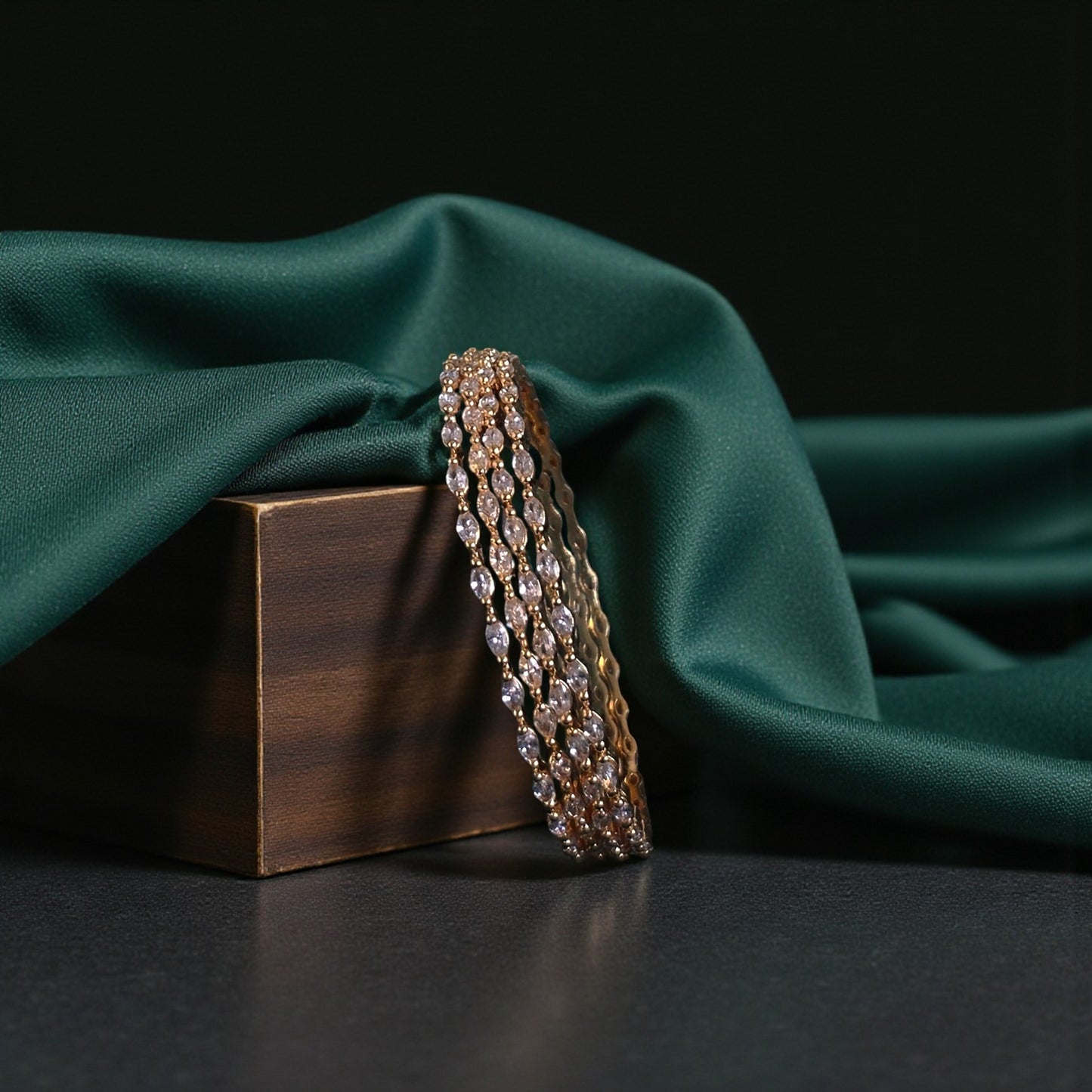 Gold Finish Bangles SM60131