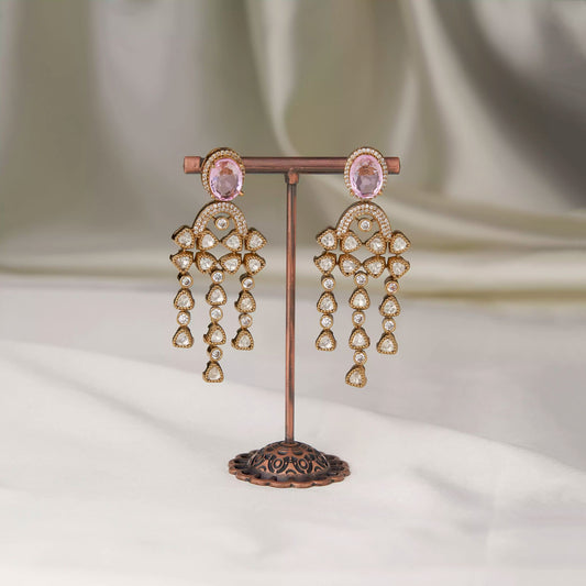 Pink Moissanite Necklace