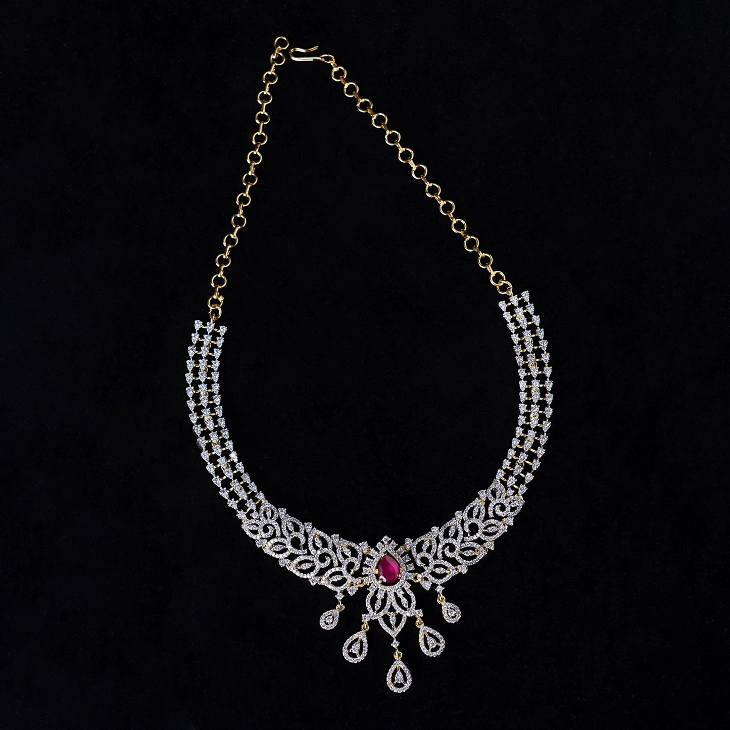 Interchangeable Zircon Statement Necklace