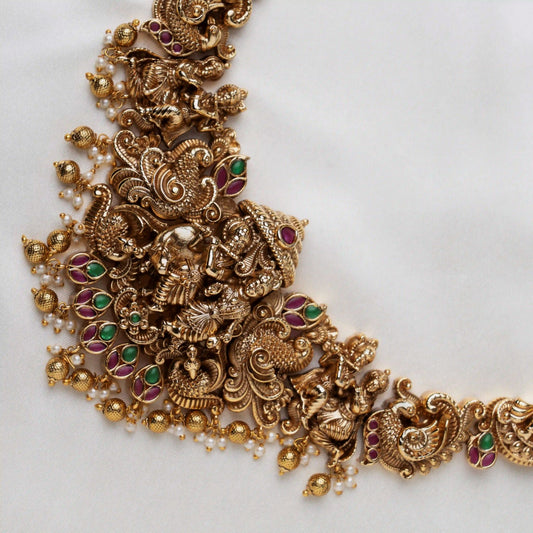 Majestic Radha Krishna Nakshi Haaram
