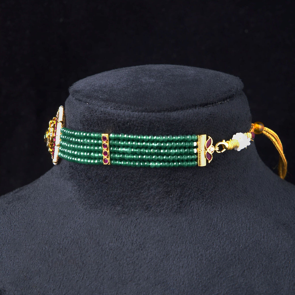 Green Bead Kemp Choker