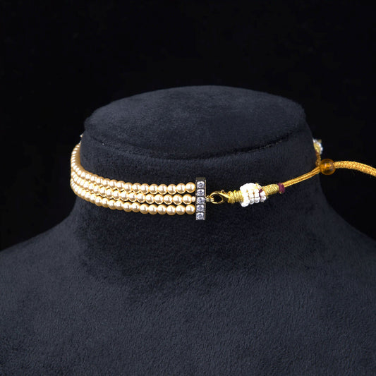 Emerald Coral Statement Choker