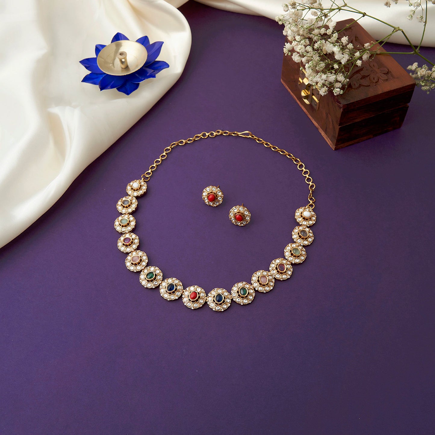 Coral/Multicolor Necklace SM77110