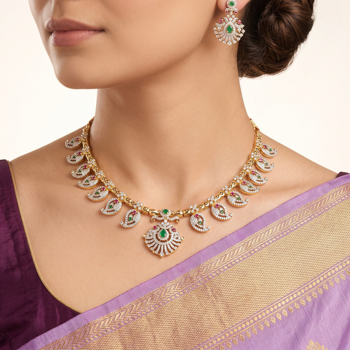 Emerald Mango Necklace