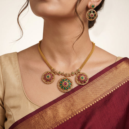 Traditional Floral Attigai - view 2