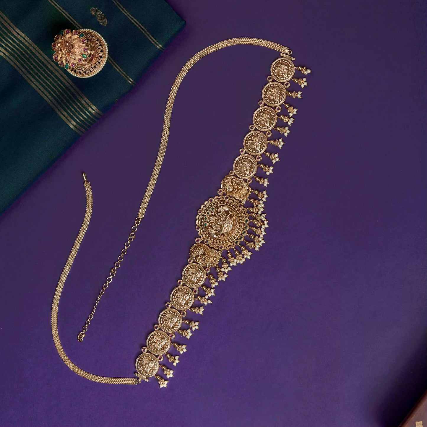 Lakshmi and  Annapakshi Hip Chain SM36110