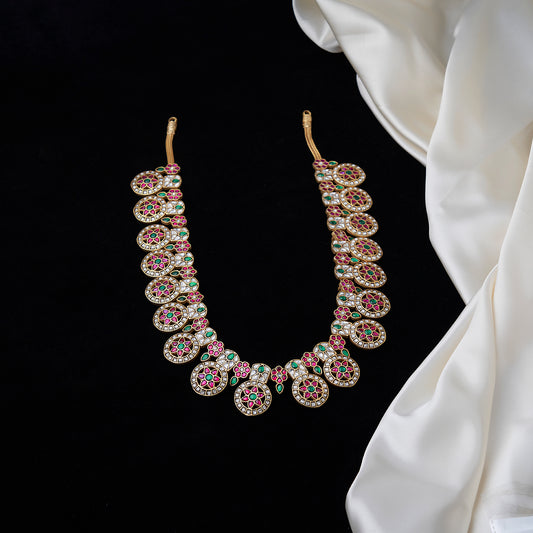 Floral Bottu Jadau Haaram  SM63133