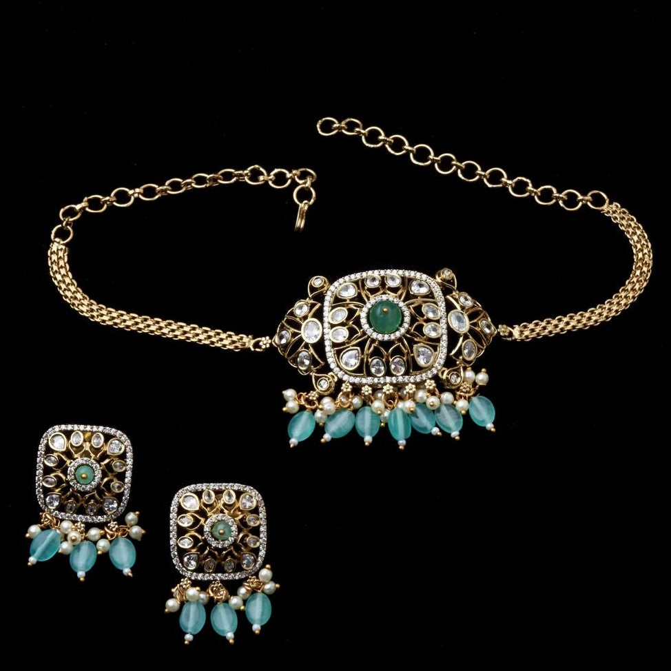 Square Pendant Choker