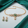 Green and White Designer Choker
