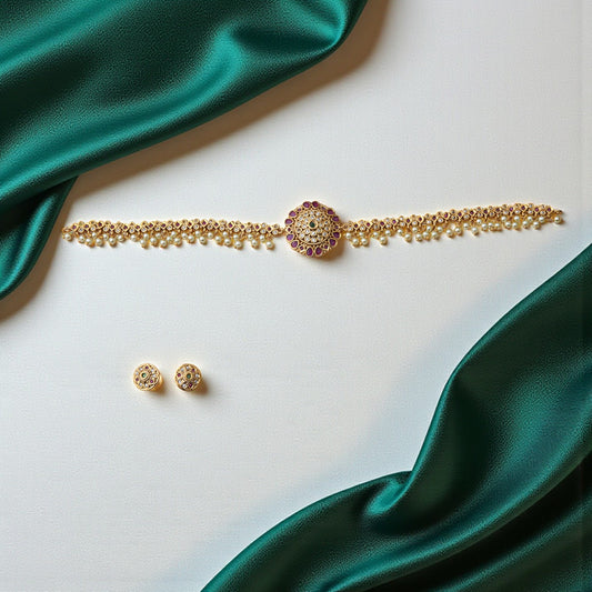 Pearl Drop Designer Choker SM51102