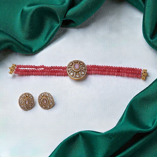 Orange Beads Choker SM51121