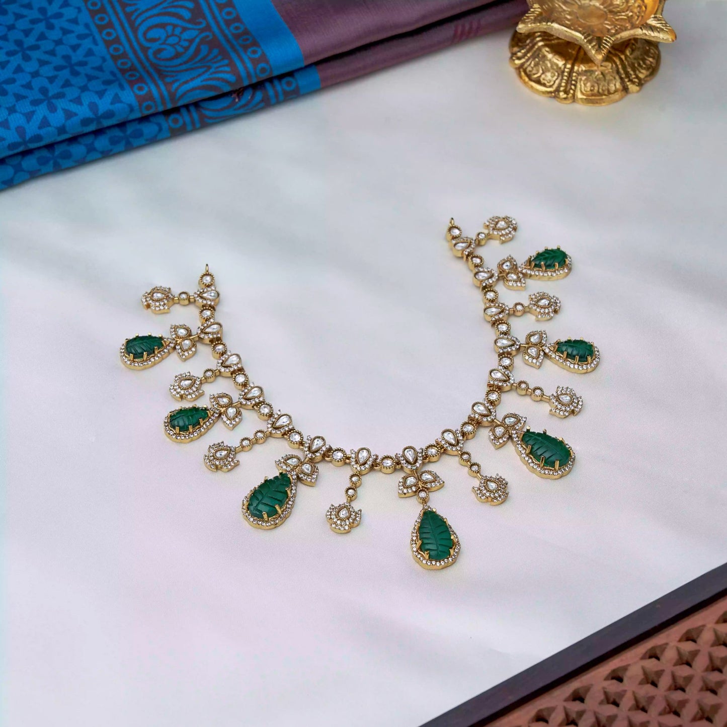 Green Moissanite Necklace SM77230