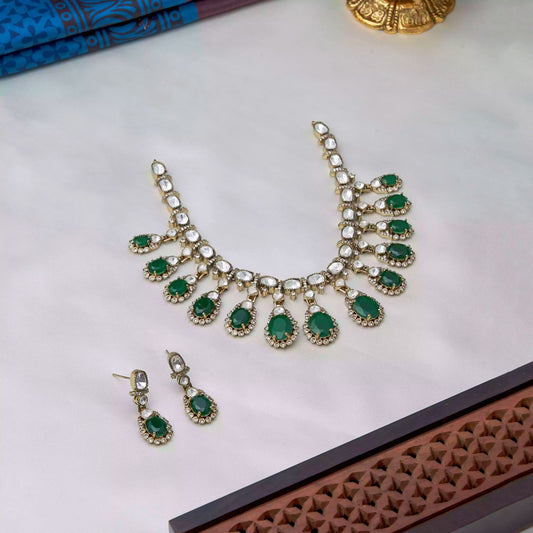 Green Moissanite Necklace SM77233