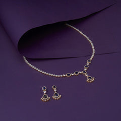 Royal blue and Zircon Necklace SM77153