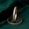 White Stone Bangles