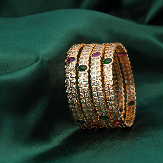 White Stone Bangles SM60124