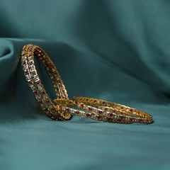 Traditional Ruby & Zircon Bangles SM60179