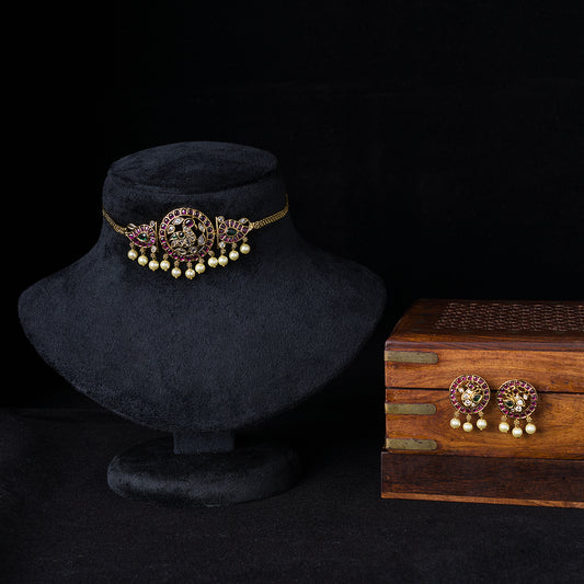 Traditional Annapakshi Choker SM51307