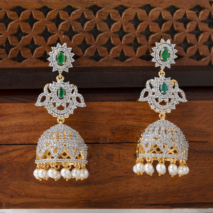 Statement Emerald & Zircon Necklace SM77319