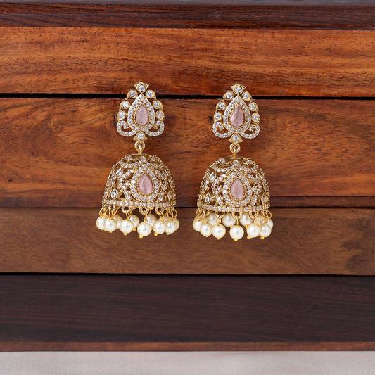 Pink Victorian Jhumka
