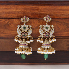 Floral Chandbali Jhumka