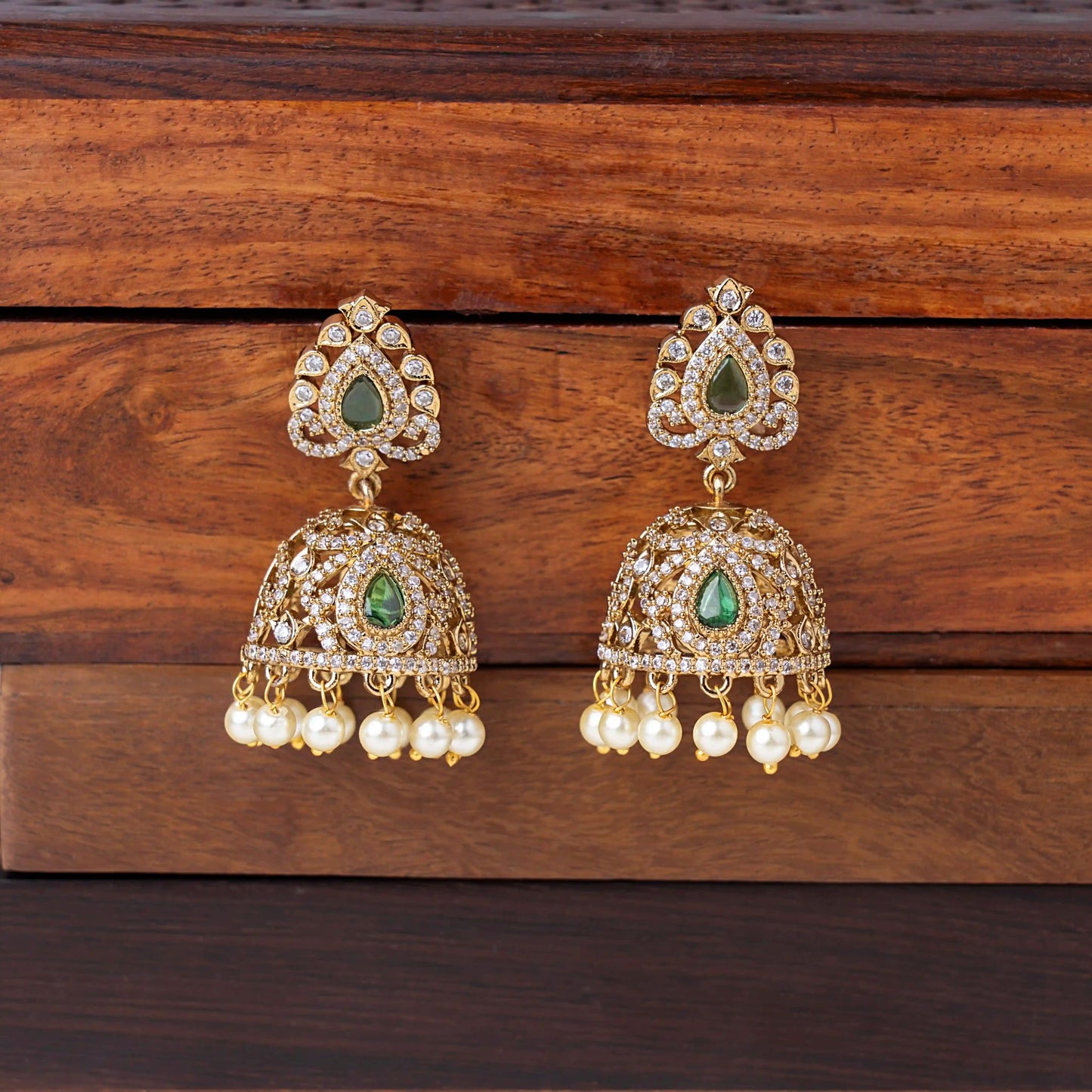 Emerald Victorian Jhumka