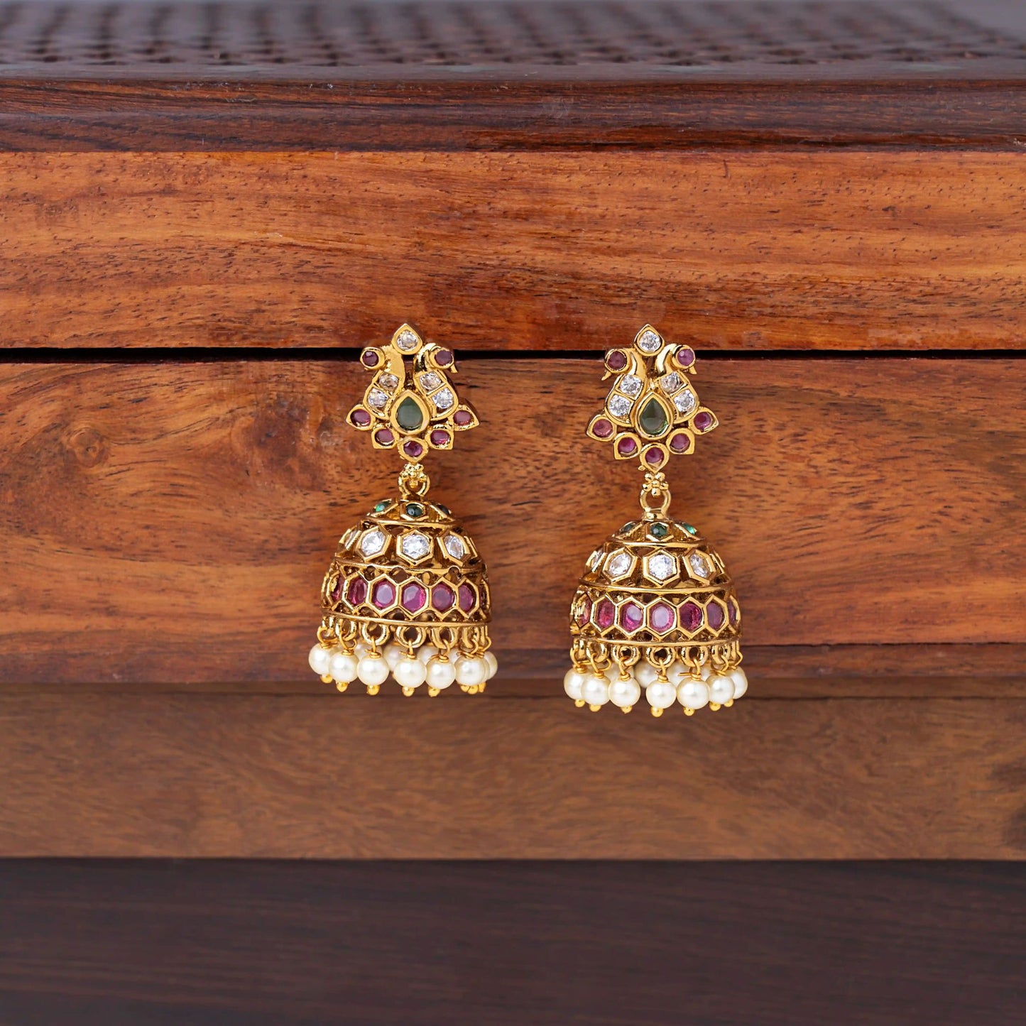 Dual Bird Kemp Jhumka