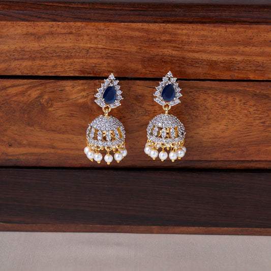 Royal Blue Jhumka