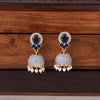 Royal Blue Pearl Drop Jhumka