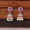 Ruby Floral Zircon Jhumka