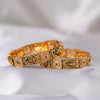 Ruby Emerald Lakshmi Square Bangles
