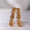 Ruby Peacock Floral Crescent Bangles