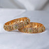 Dual Floral Peacock Bangles
