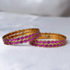Oval Ruby Bangles