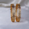 Ruby Emerald Floral Classic Bangles