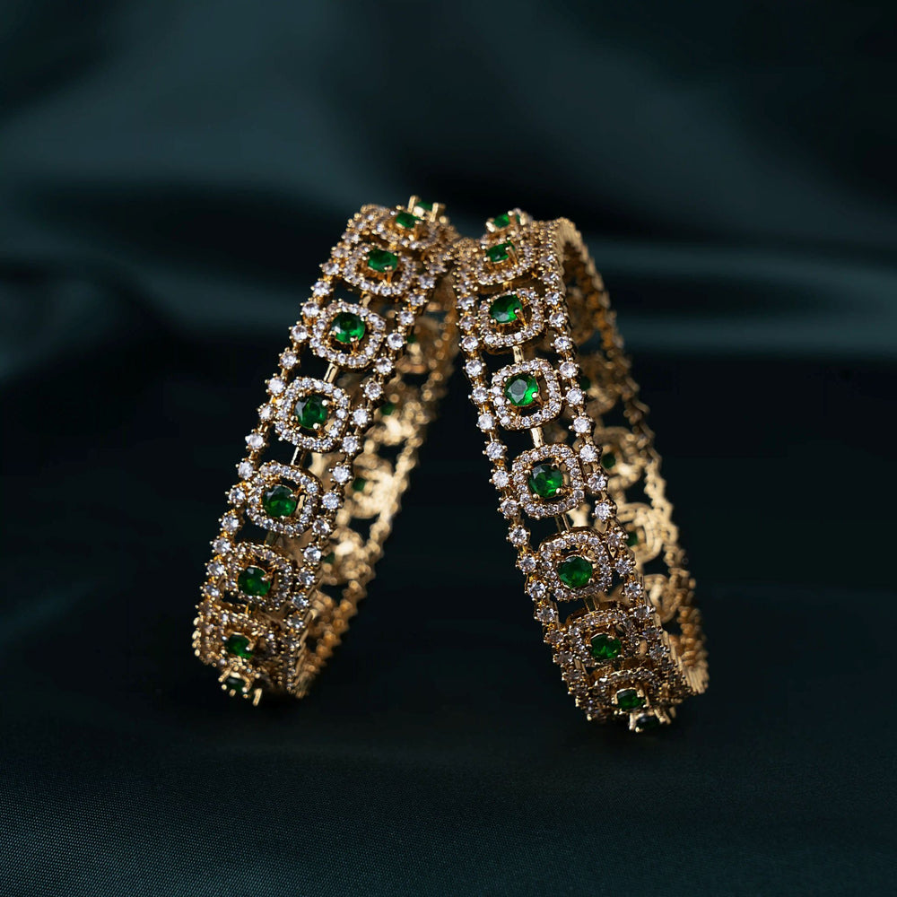 Emerald Victorian Luxe Bangles