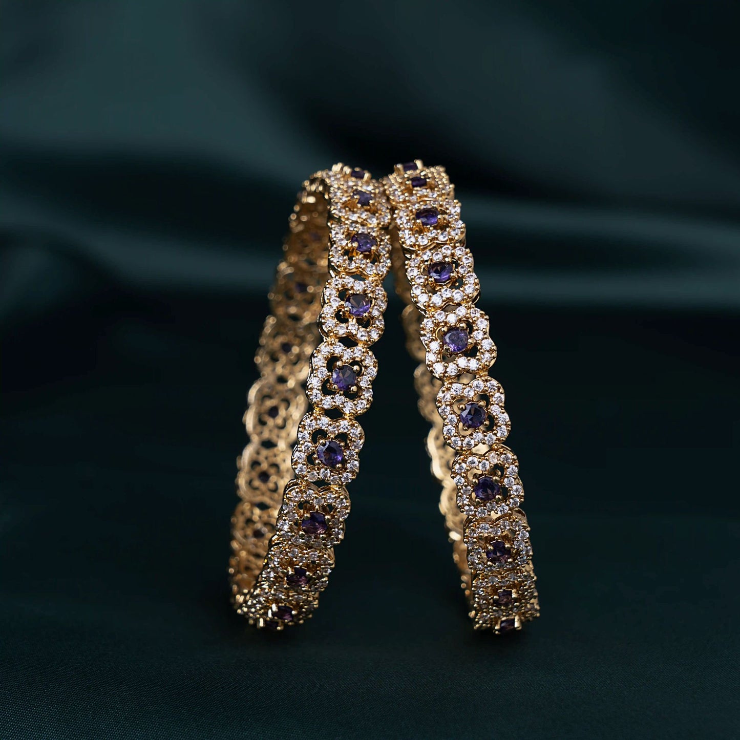 Purple Victorian Bangles