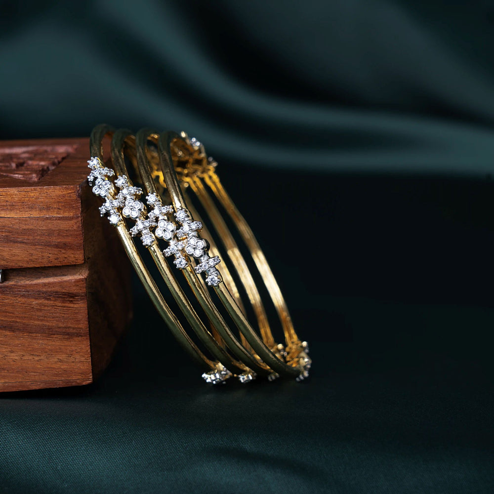 Floral Cluster Bangles