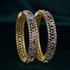 Ruby Cutwork Statement Bangles