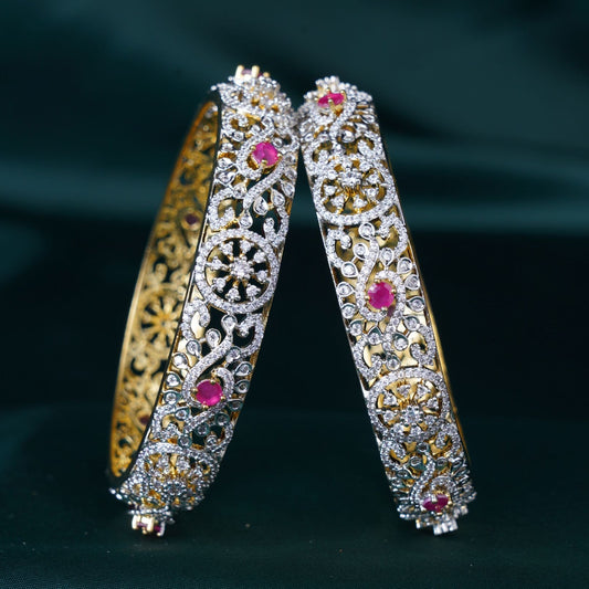 Ruby Bloom Statement Bangles