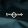 Emerald Glow Zircon Bracelet