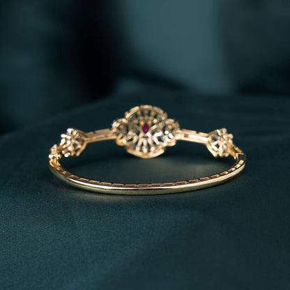 Ruby Glow Zircon Bracelet