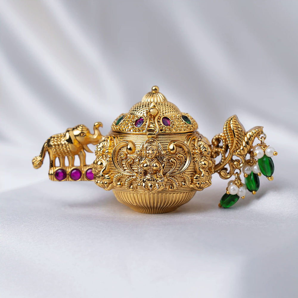 Lakshmi Elephant Kumkum Box