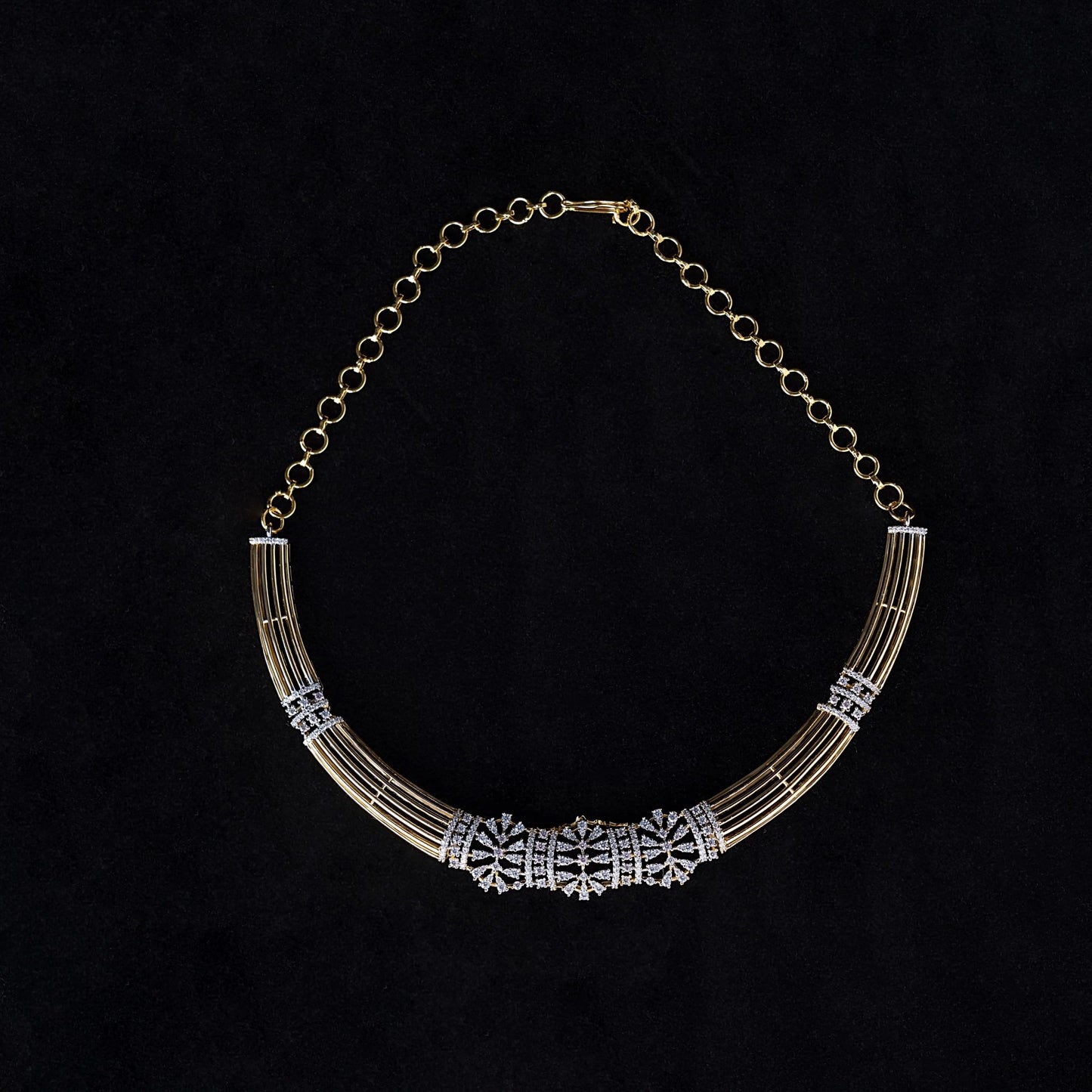 Multi-Strand Zircon Necklace