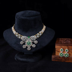 Emerald Floral Multi-Strand Necklace