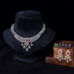 Interchangeable Zircon Statement Necklace
