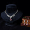 Pear Zircon Interchangeable Pendant Necklace