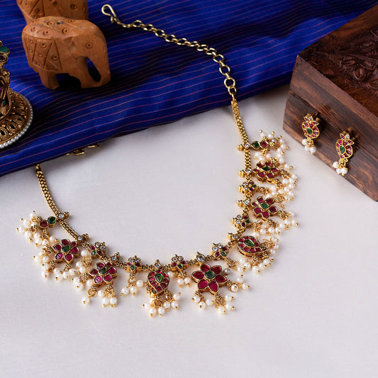 Mango Floral Kemp Necklace