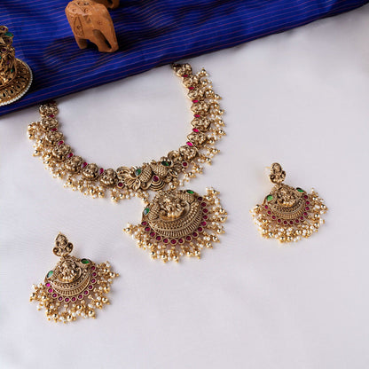 Lakshmi Peacock Grandeur Necklace