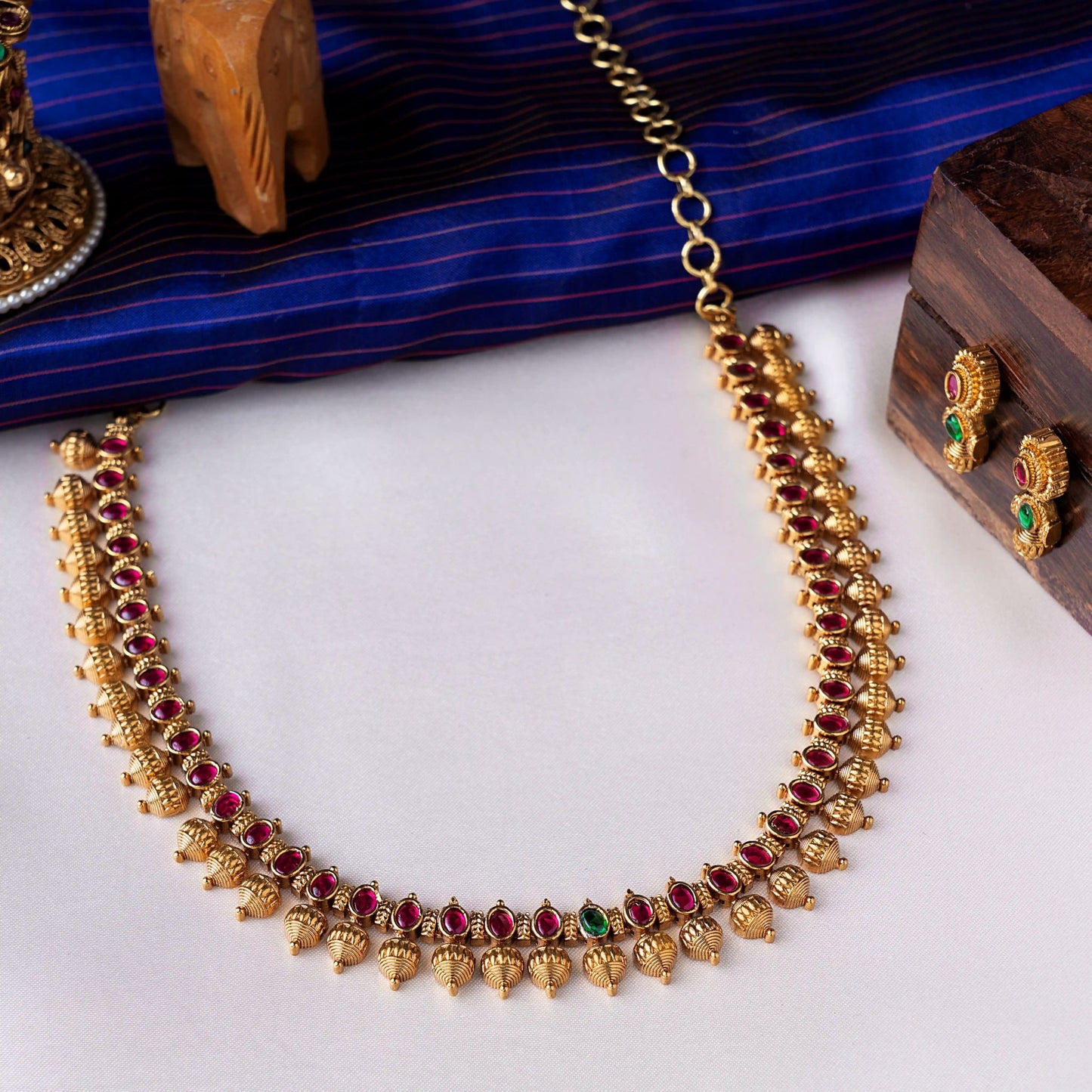 Ruby Petal Classic Necklace